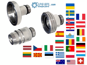 European travel, full set of adaptors, lpg, autogas, propane, refill, fill up, car, motorhome, caravan