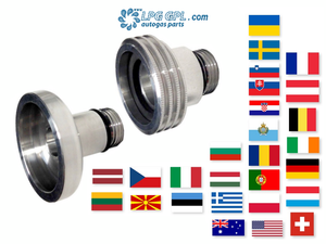 European travel, set of adaptors, lpg, autogas, propane, refill, fill up, car, motorhome, caravan