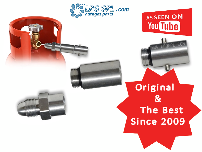 UK LPG Propane Gas Bottle POL Refill Autogas Adaptor Kit For UK