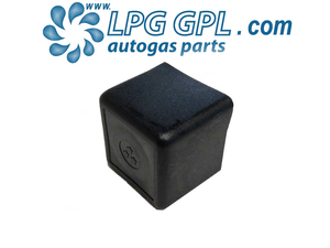 autogas square dust cap cover, tow bar mounted, bayonet, uk filler