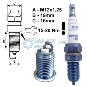 br10ys, brisk spark plugs, brisk silver, racing spark plugs, lpg spark plugs