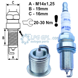 dr15ys, brisk spark plugs, brisk silver, racing spark plugs, lpg spark plugs