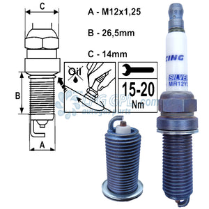 mr12ys, brisk spark plugs, brisk plugs, brisk racing, racing spark plugs, race plugs, lpg plug, race fuel