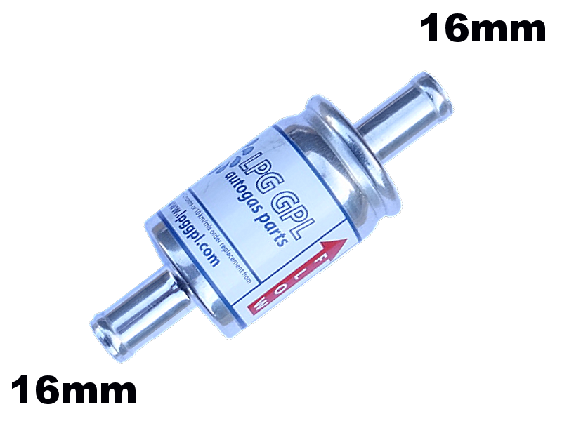3x Universeel Gasfilter 16mm - Voor Autogas LPG/GPL - ECE R67.01 Goedgekeurd