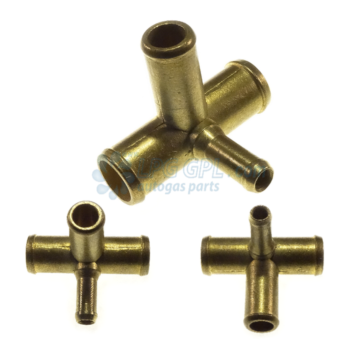 19 x 16 x 19 x 10mm Brass Connection