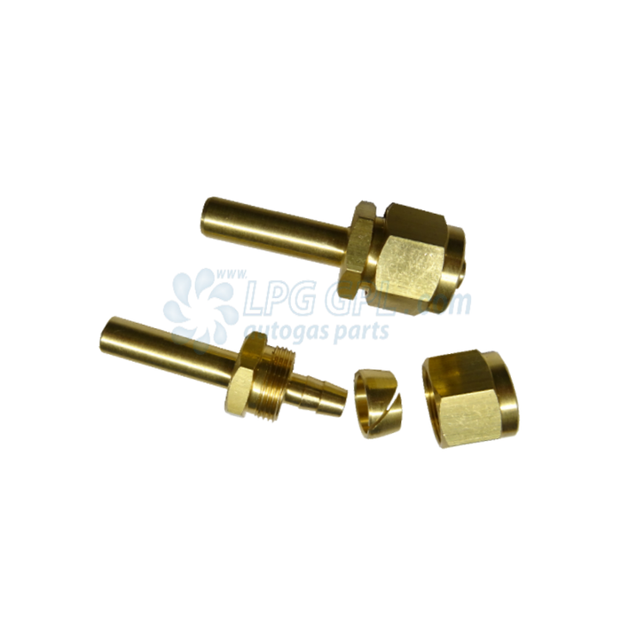 8mm Faro Poly Pipe Metal Ends Fittings