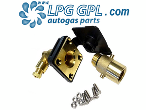 Autogas Filler, stealthy, hidden, angled, 8mm, detachable, with bayonet adaptor