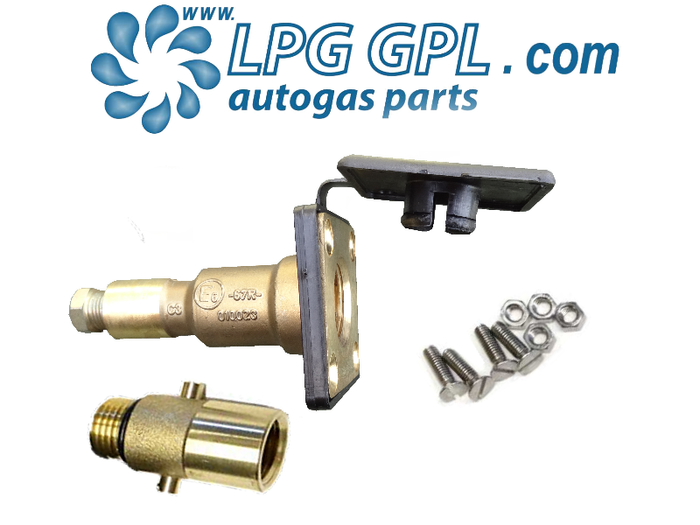 Autogas Filling Point 8mm Straight Detachable Bayonet Olive Fitting
