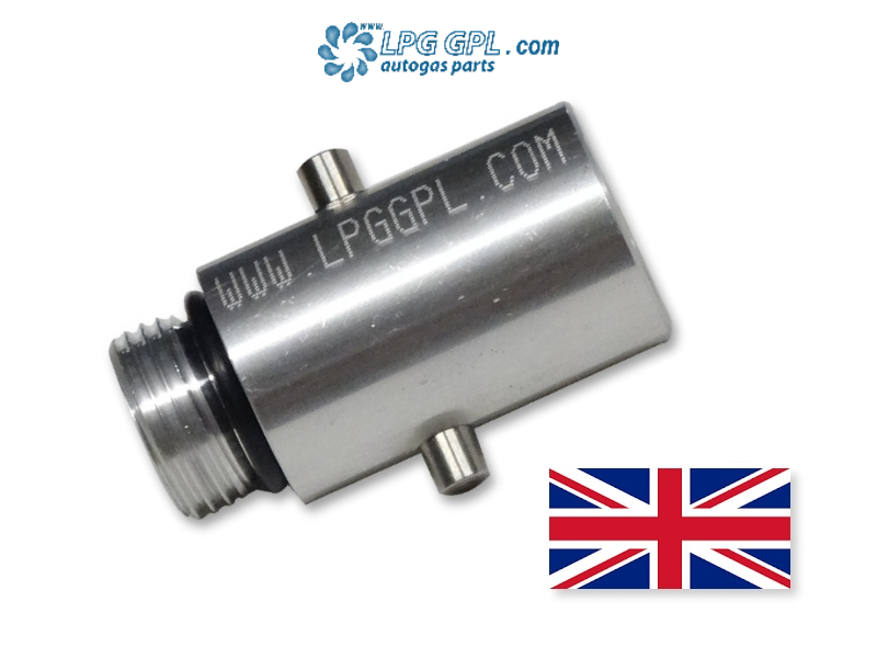 UK Bayonet LPG Filler Fill GAS Bottle Adapter SET NON RETURN - Foto 1