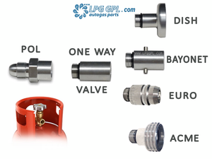 POL set of adapters, LPG, Propane, Gas, Bottle, Cylinders, refil in Europe, pump