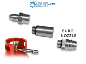 POL to Euro nozzle, lpg, propane, cylinder, gas bottle, refill, fill up, in Spain, gas, gpl