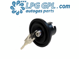 autogas locakble dust cap cover, tow bar mounted, gas cap with lock, bayonet, uk filler