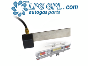 autogas square dust cap cover, tow bar mounted, bayonet
