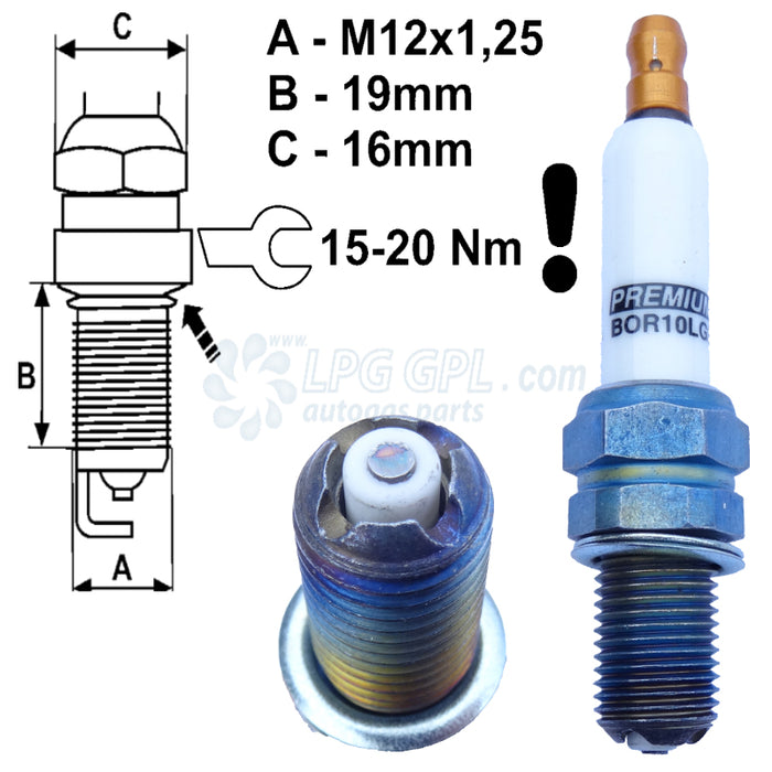 BOR10LGS  Brisk Spark Plugs For Racing High Performance Tuning