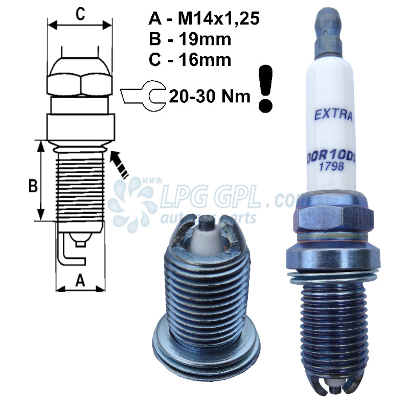 Brisk Extra Turbo Racing CR08GS Spark Plug Brisk Extra Turbo Racing CR08GS Spark Plug