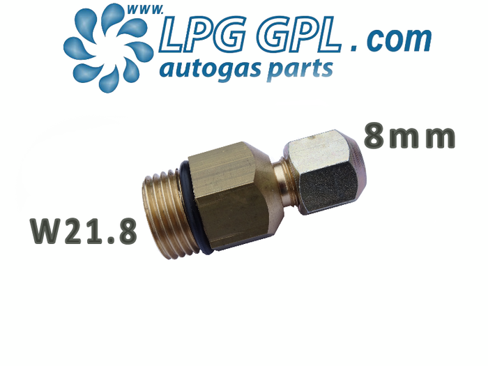W21.8 To 8mm LPG Autogas Converter Adapter